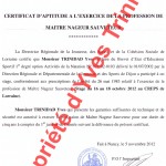 Qualifications - Certificat d'aptitude MNS