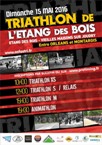 Affiche du triathlon de l'étang des bois 2016