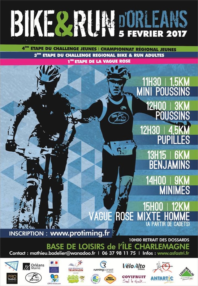 Flyer du Bike and Run d'Orléans