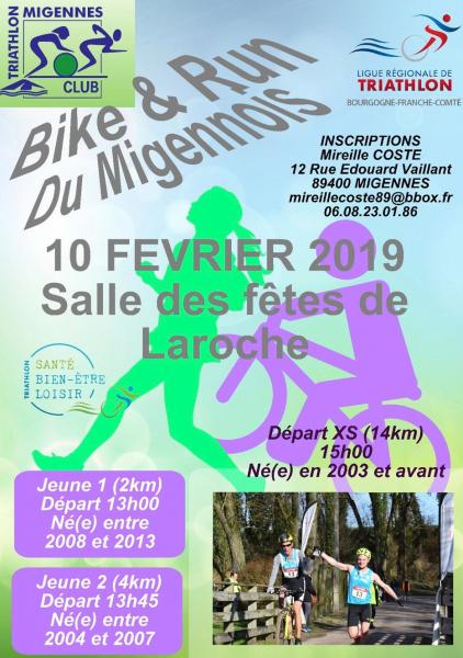 Flyer du Run and Bike de Migennes