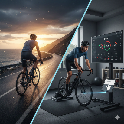 Switcher entre vélo de route et home trainer
